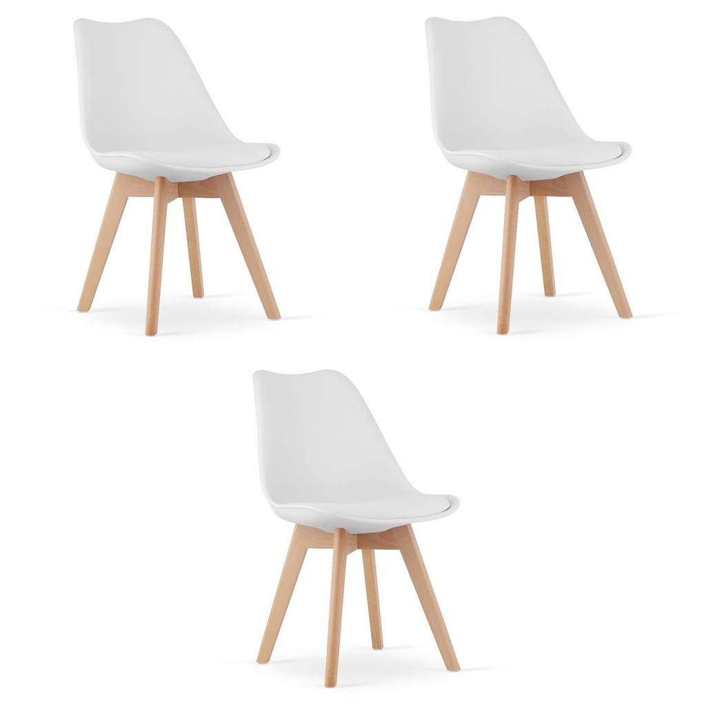 MARK Stuhl Weiß x 3