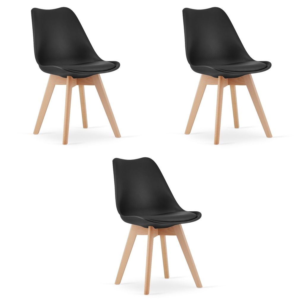 MARK Stuhl Schwarz x 3