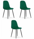 COMO Stuhl – dunkelgrüner Samt x 3