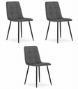 KARA Stuhl – dunkelgrauer Samt x 3