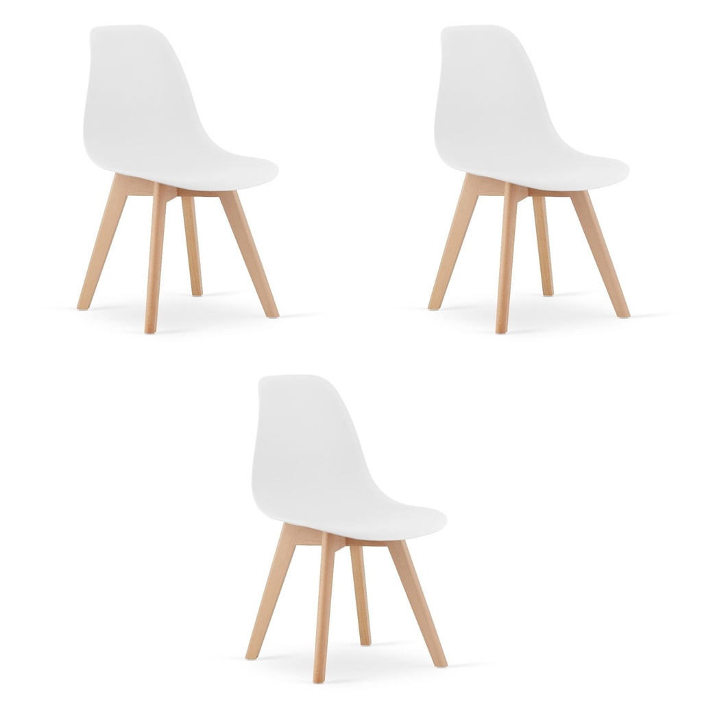 KITO Stuhl – weiß x 3