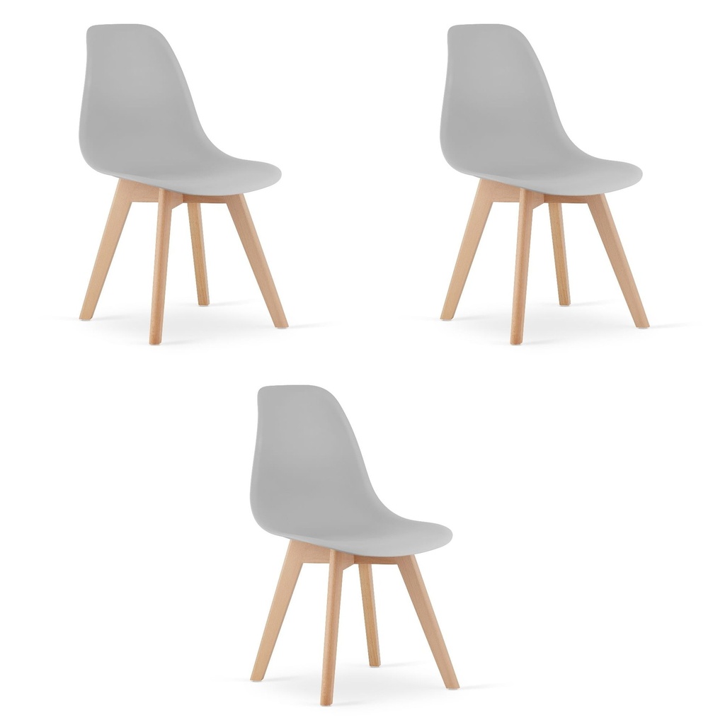 KITO Stuhl – grau x 3