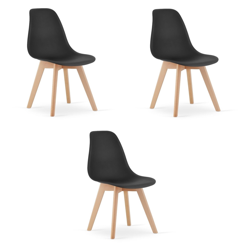KITO Stuhl – schwarz x 3