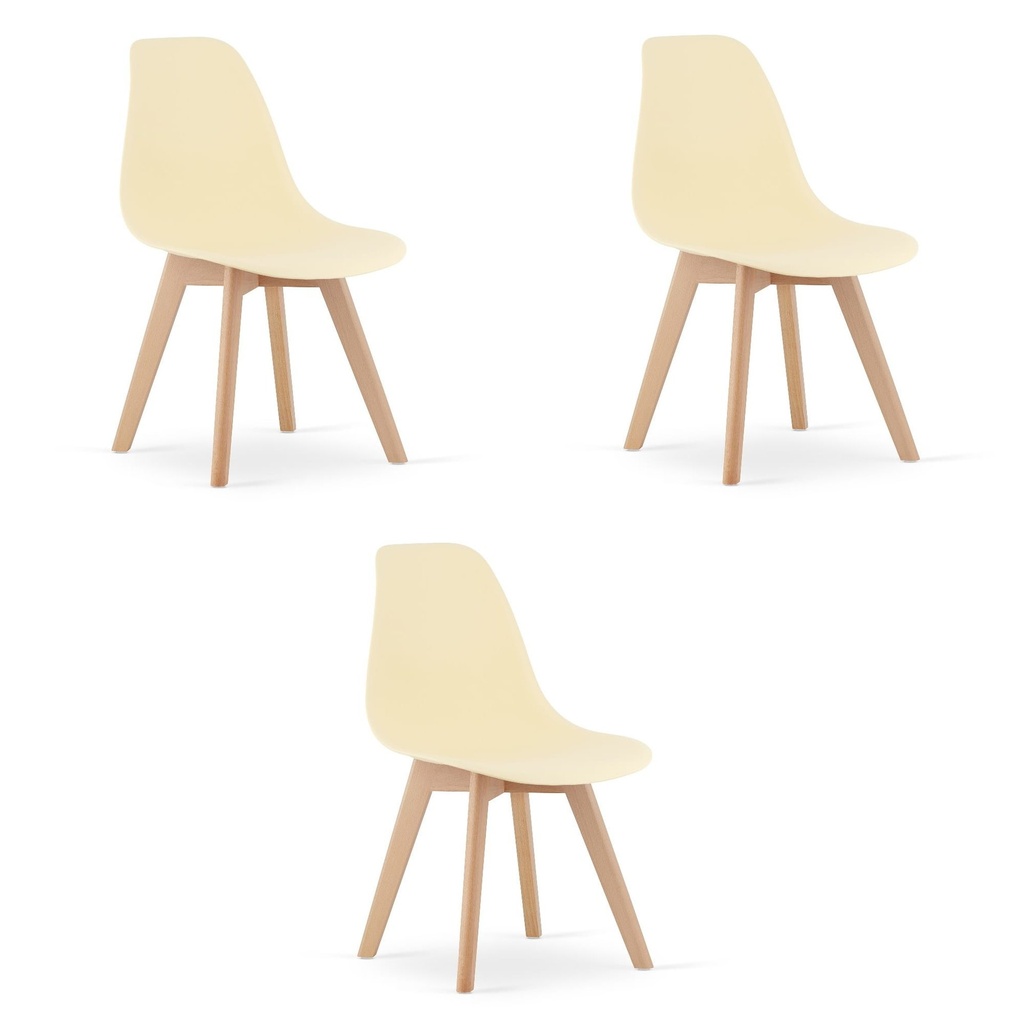 KITO Stuhl - Creme x 3