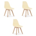 KITO Stuhl - Creme x 3