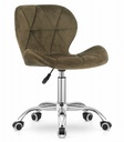 AVOLA Drehstuhl, Samt – braun