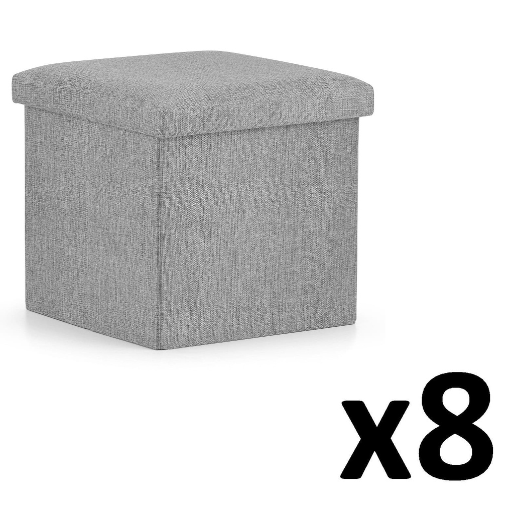 [model_15116_8] Klapphocker L - 38x38x38cm grau x 8