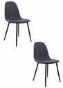 DART Stuhl – dunkelgrau / schwarze Beine x 2