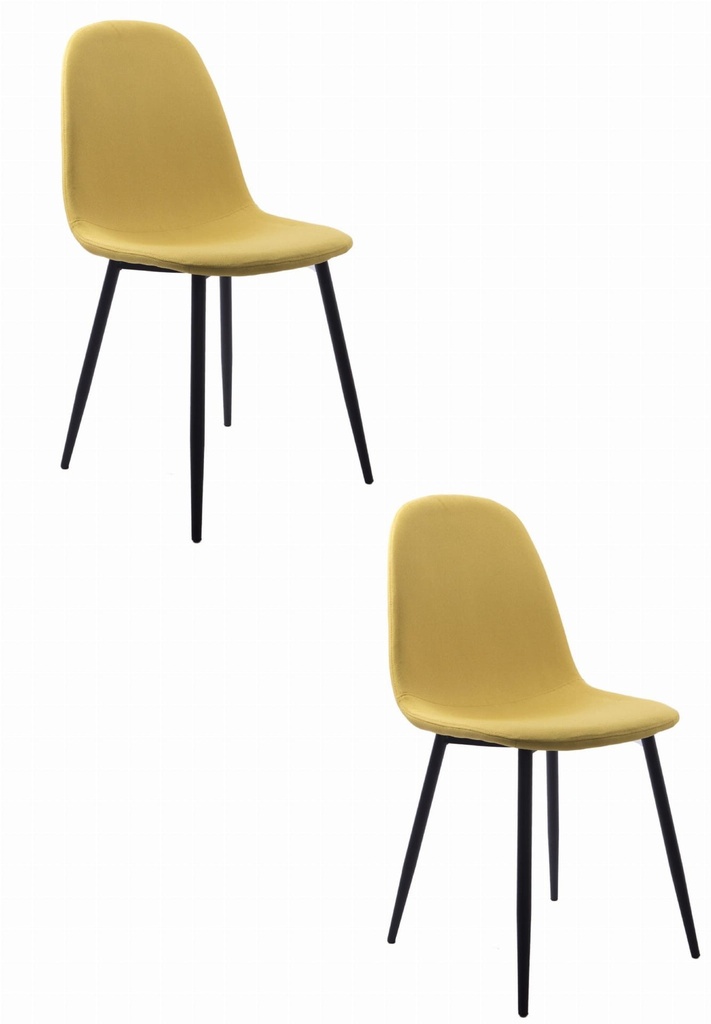 DART-Stuhl - gelb / schwarze Beine x 2