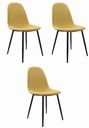 DART-Stuhl - gelb / schwarze Beine x 3