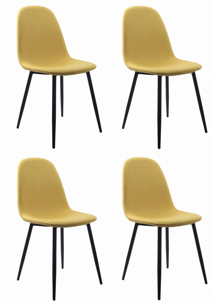DART-Stuhl - gelb / schwarze Beine x 4
