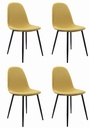 DART-Stuhl - gelb / schwarze Beine x 4