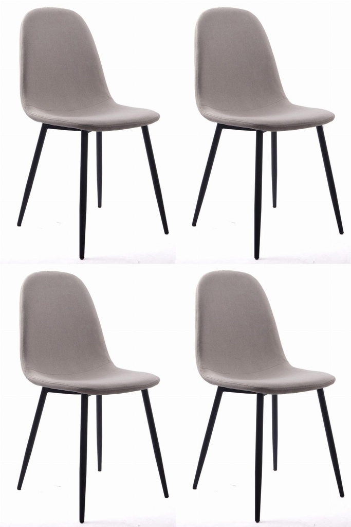 DART Stuhl – beige / schwarze Beine x 4