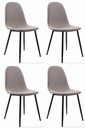 DART Stuhl – beige / schwarze Beine x 4