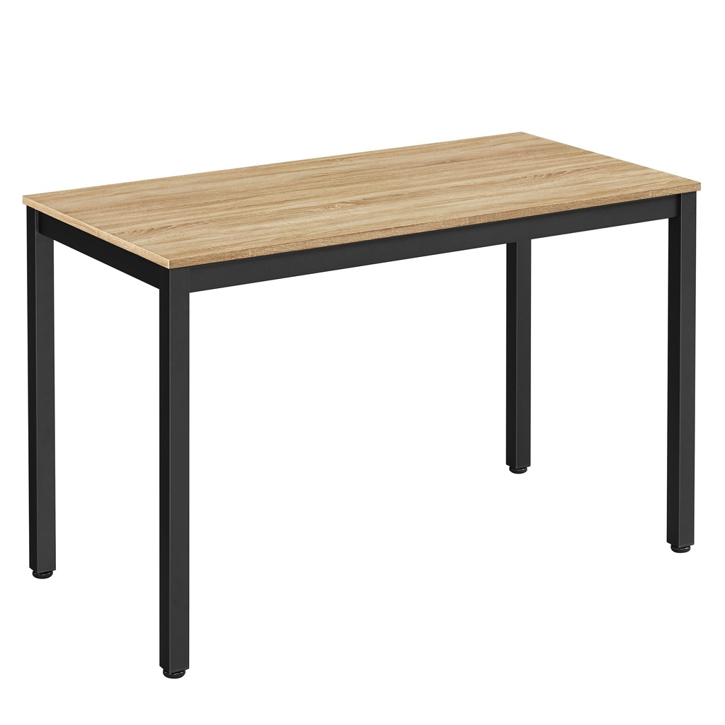 [model_3827_1-TESSA-UNY12060] TESSA Tisch 120 cm x 60 cm – Sonoma-Eiche / schwarze Beine