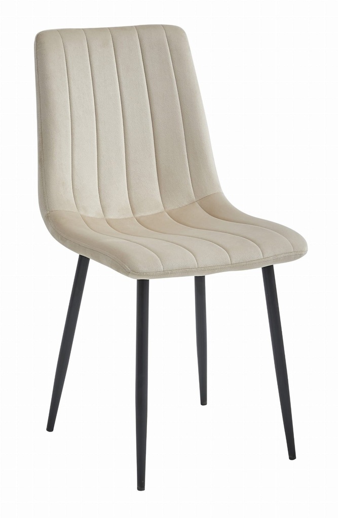 LAVA Stuhl – hellbeiger Samt x 1
