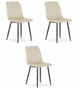 LAVA Stuhl – hellbeiger Samt x 3