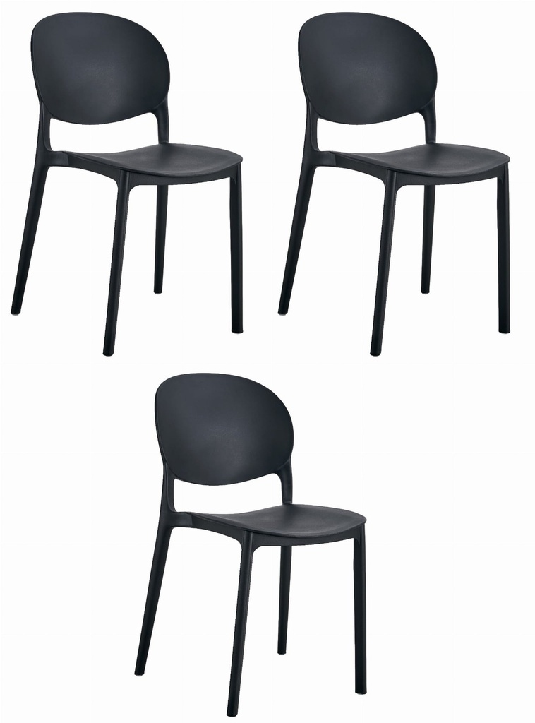 RAWA Stuhl – Schwarz x 3