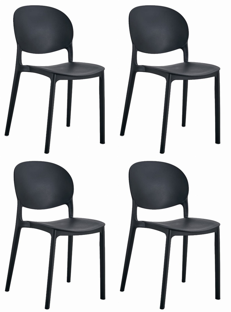 RAWA Stuhl – Schwarz x 4