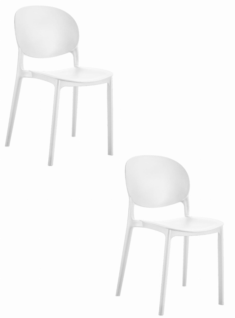 RAWA Stuhl – weiß x 2