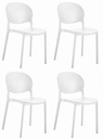 RAWA Stuhl – weiß x 4
