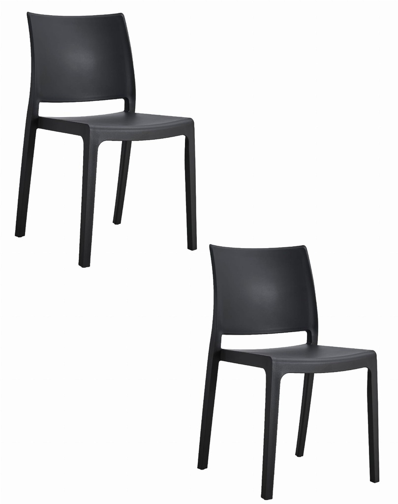 KLEM Stuhl - Schwarz x 2