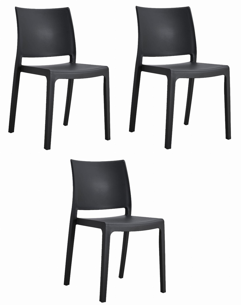 KLEM Stuhl – Schwarz x 3
