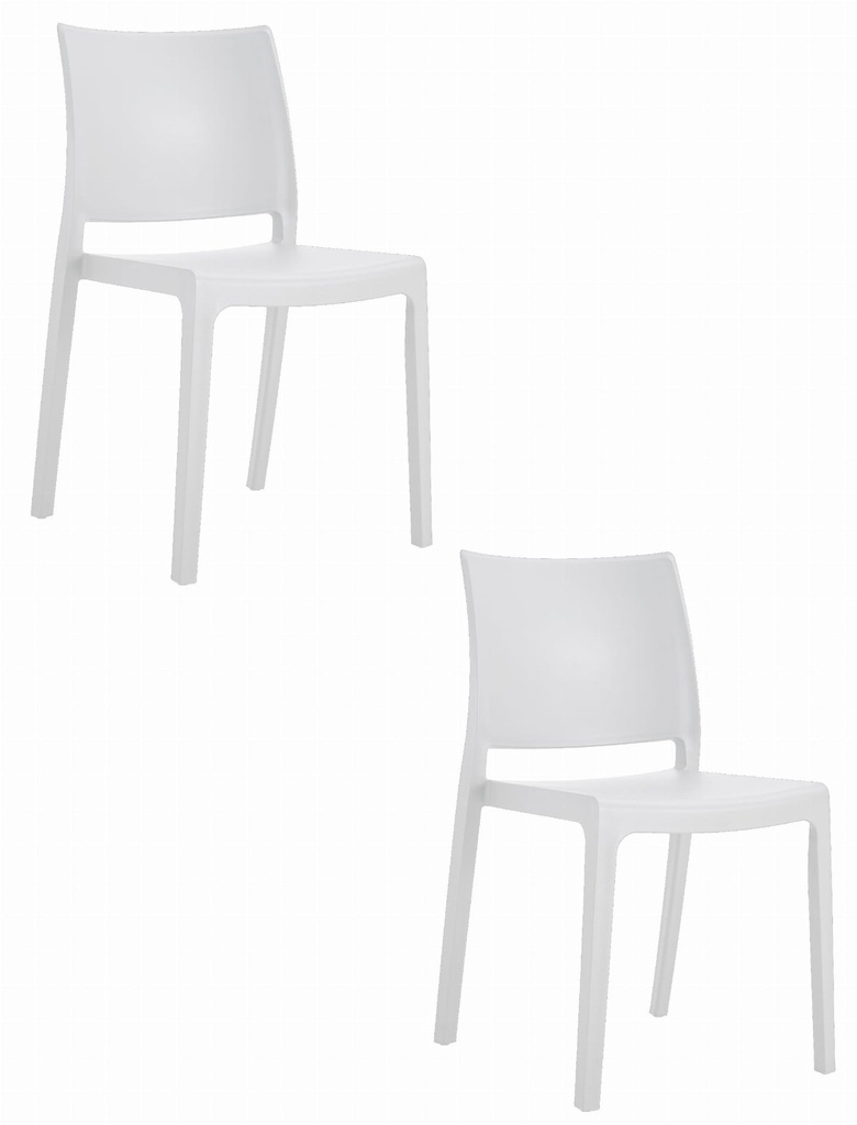 KLEM Stuhl – weiß x 2