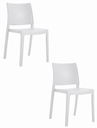 KLEM Stuhl – weiß x 2