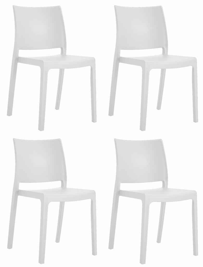 KLEM Stuhl – weiß x 4