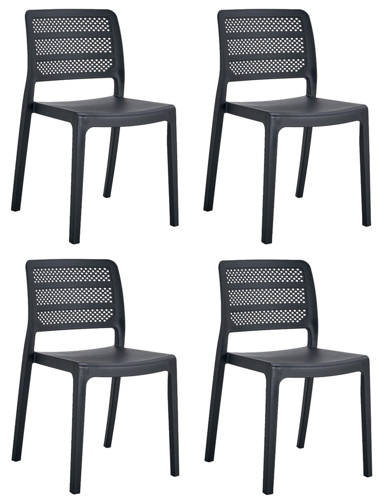 PAGA Stuhl - Schwarz x 4
