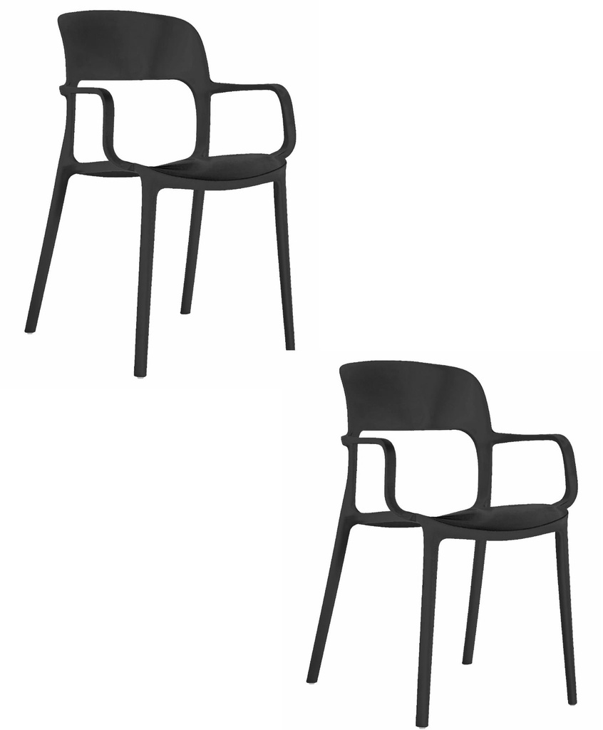 SAHA Stuhl - Schwarz x 2