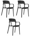 SAHA Stuhl - Schwarz x 3