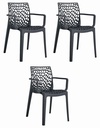 OKIN Stuhl – Schwarz x 3