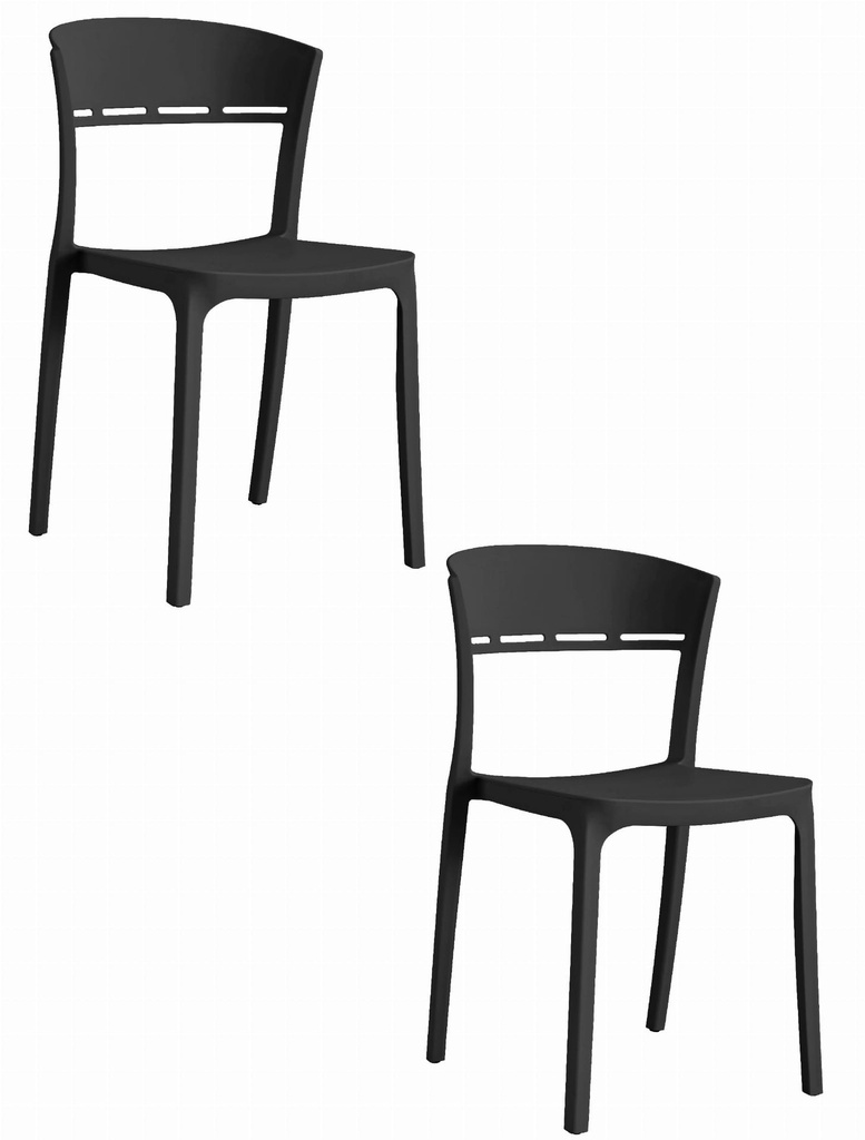 COCO Stuhl - Schwarz x 2