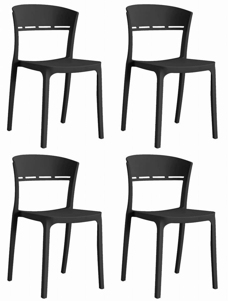 COCO Stuhl – Schwarz x 4