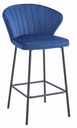 GATTA-Hocker – marineblauer Samt / schwarze Beine x 1