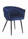 ORION Stuhl – Marineblauer Samt x 1