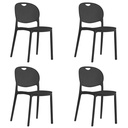 LUMA Stuhl – Schwarz x 4