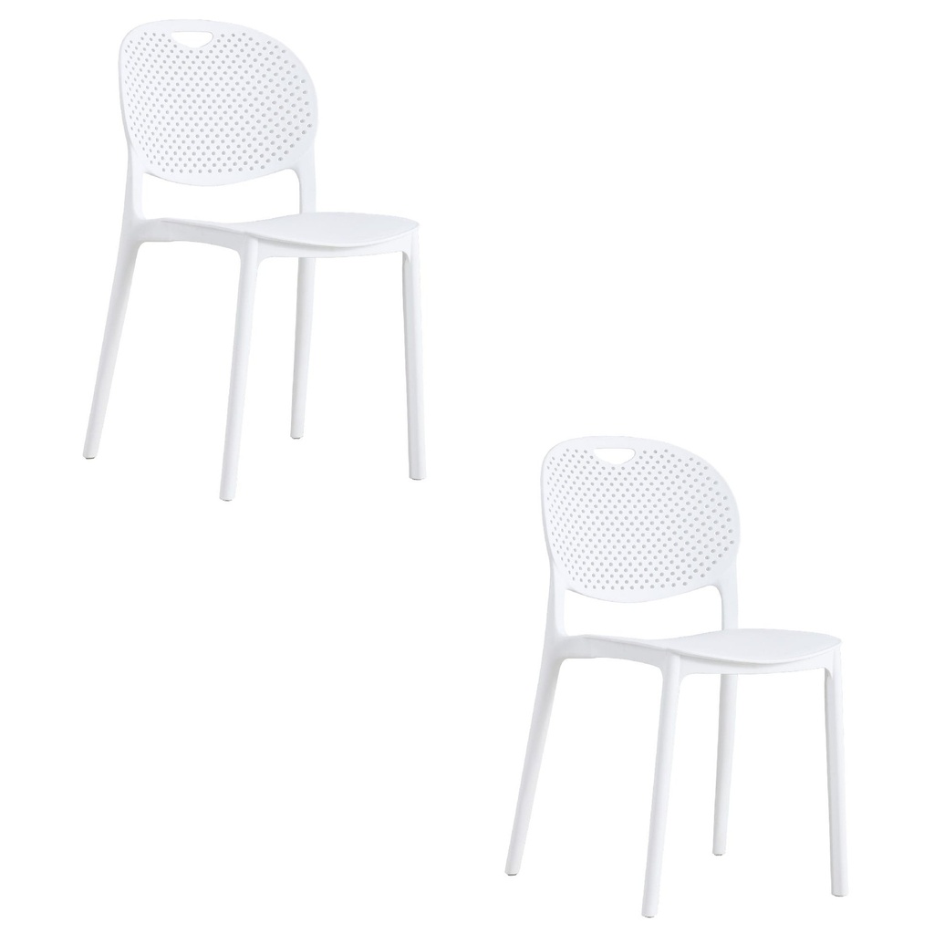 LUMA Stuhl – weiß x 2