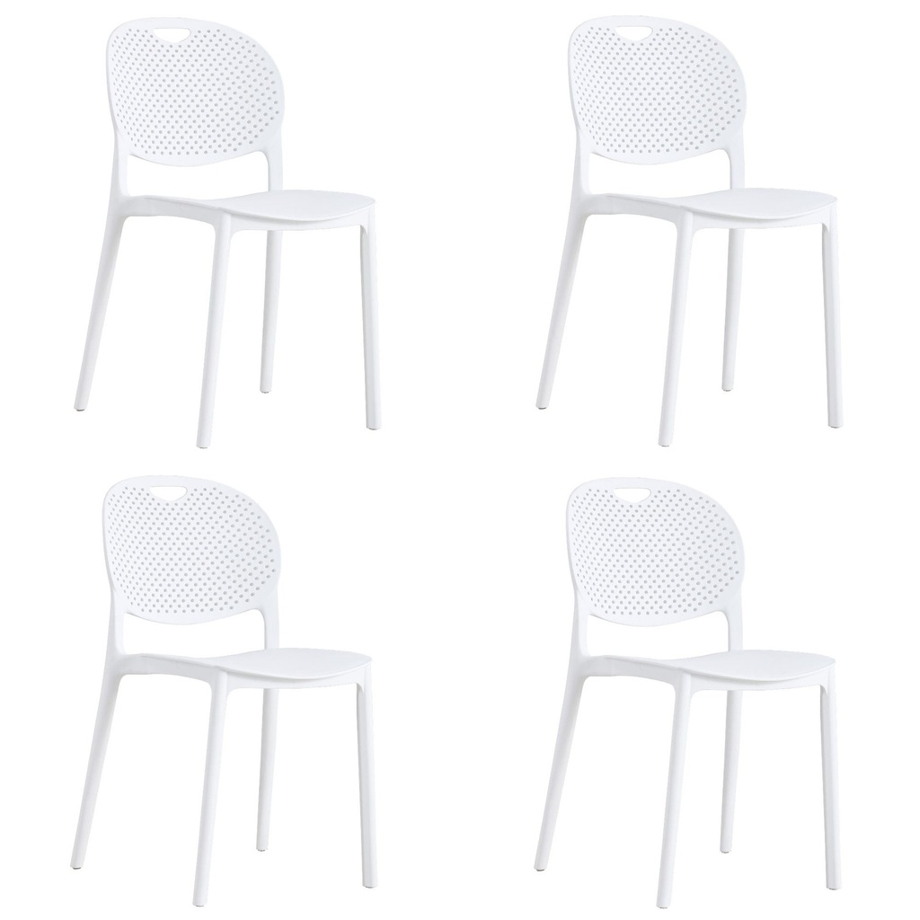 LUMA Stuhl – weiß x 4