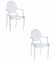 BUSAN Stuhl – transparent x 2