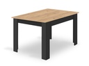 NP 120x80 Artisan Tisch, schwarze Beine