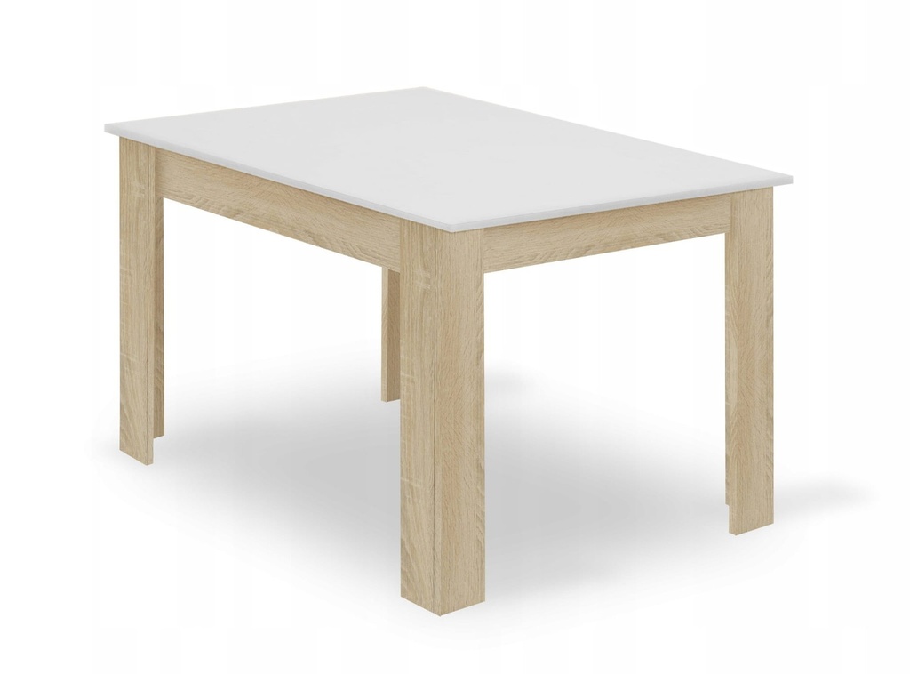 [model_15422_1] NP-Tisch 120x80 Weiß + Sonoma-Eiche