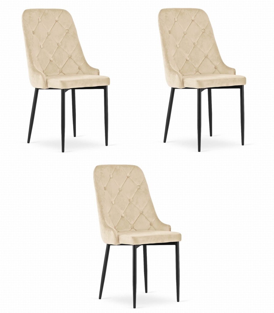 CAPRI Stuhl - Beige x 3