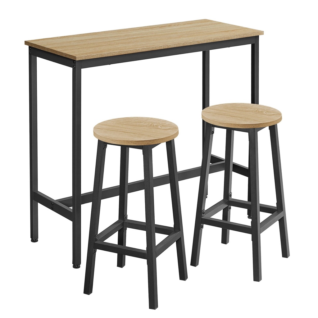 [model_2847_1] Bartisch + 2 Hocker - Sonoma - LBT219B11