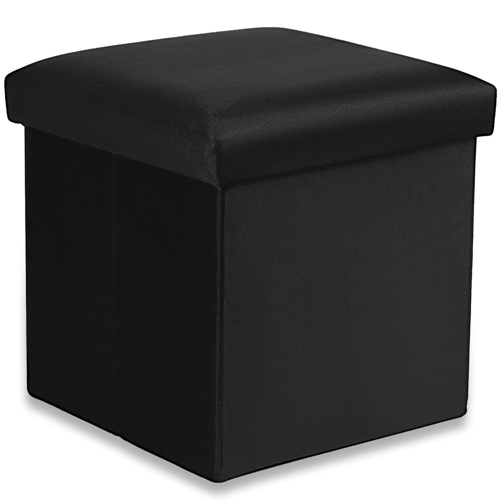 [model_15457_1] Klapphocker M – 30 x 30 x 30 cm, schwarzer Samt