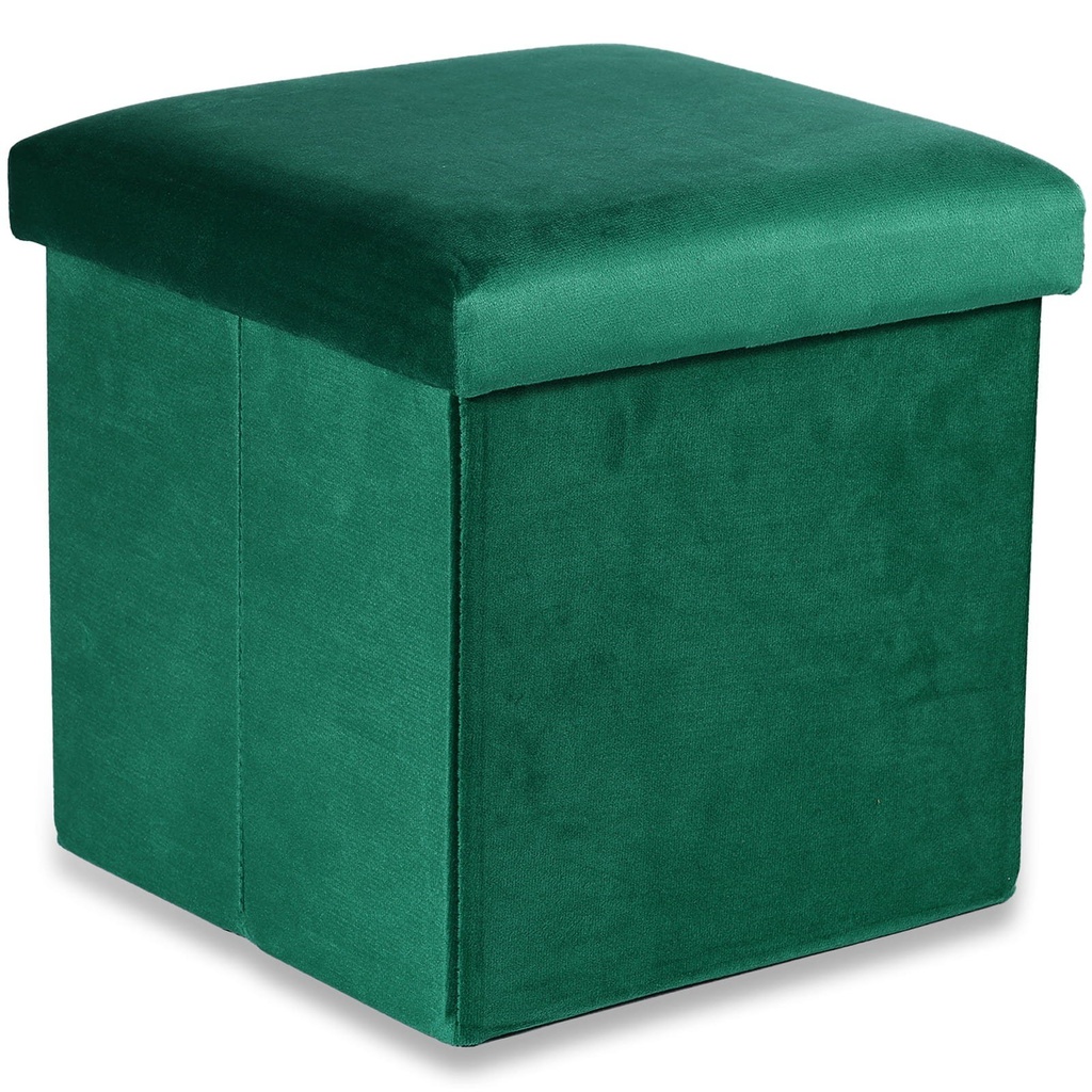 [model_15459_1] Klapphocker M – 30 x 30 x 30 cm, grüner Samt