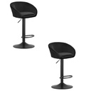 EAST Hocker – schwarzer Samt / schwarzes Gestell x 2