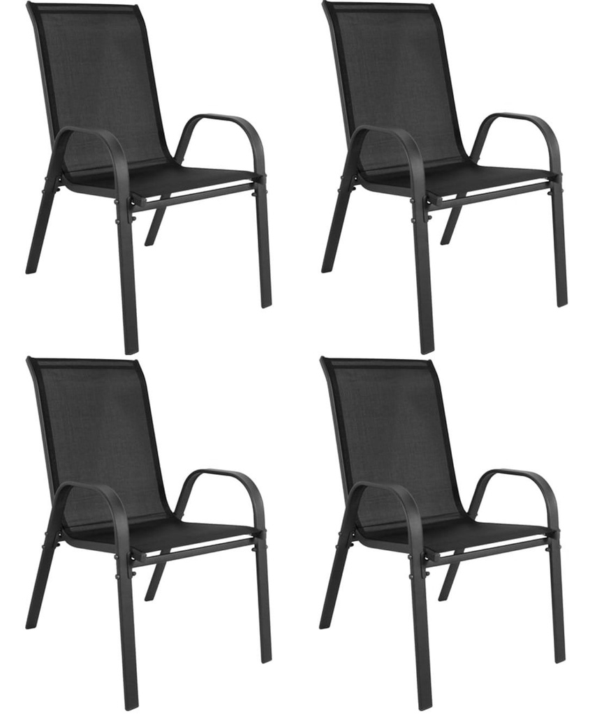 [model_4001_4-SOFIA-WAR111] SOFIA Stuhl - Schwarz x 4
